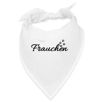 Frauchen von einer Katze | Katzenpfoten - Bandana - Weiß - Vorne