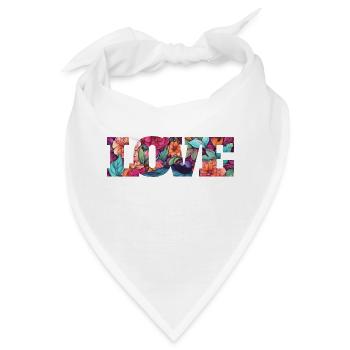 Love - Bandana - Weiß - Vorne