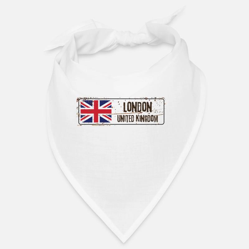 Londres Drapeau du Royaume-Uni - Bandana - blanc