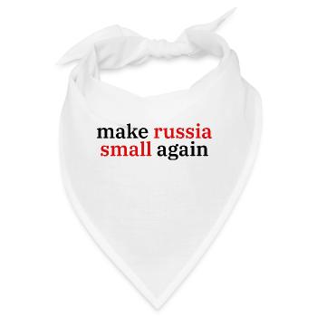 make russia small again - Bandana - Weiß - Vorne