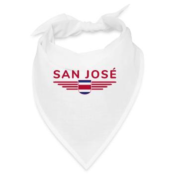 San José T-Shirt – Costa Rica Vibes - Bandana - Weiß - Vorne