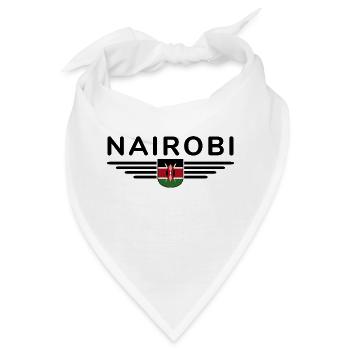 Nairobi Fans: T-Shirt für Kenia-Liebhaber - Bandana - Weiß - Vorne