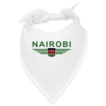 Nairobi Fans: T-Shirt für Kenia-Liebhaber - Bandana - Weiß - Vorne