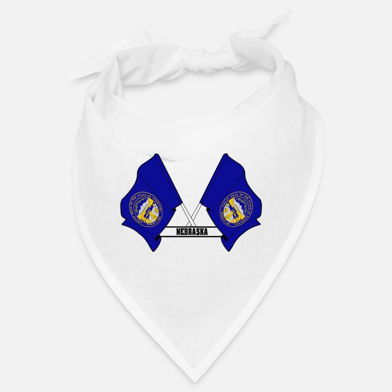 texte des petits drapeaux NEBRASKA Bandana