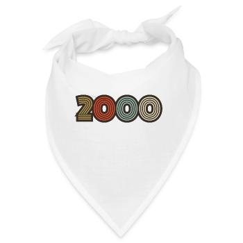 2000 Retro Jahrgang - Bandana - Weiß - Vorne