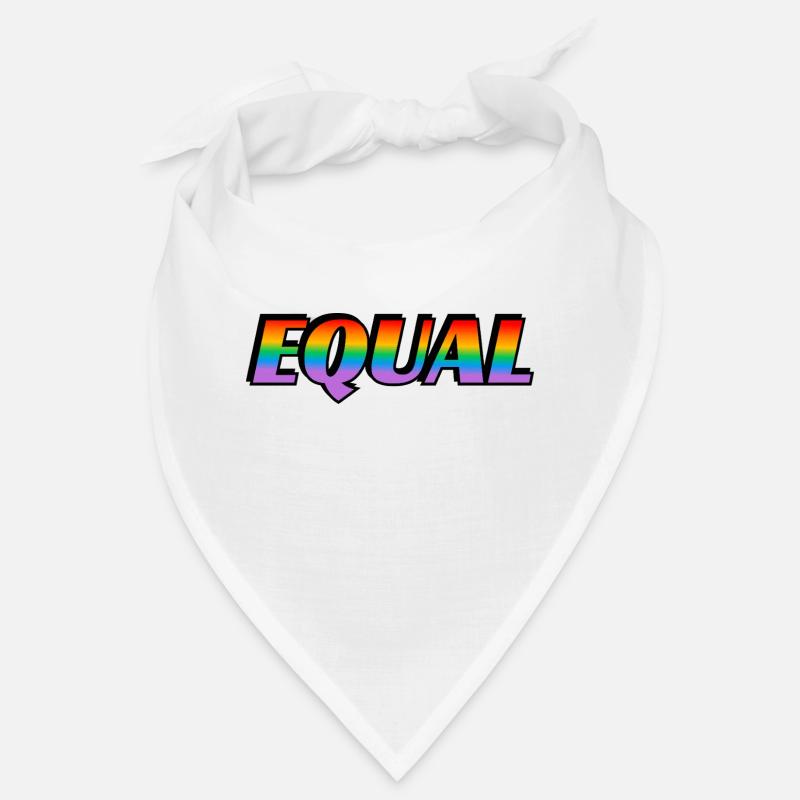 Regenbogen-Text EQUAL LGBT Pride Month Bandana