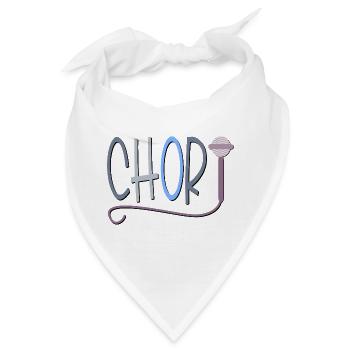 CHOR MIKROFON - HOBBY SINGEN - Bandana - Weiß - Vorne