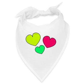 VIELEN DANK. GELIEBTE. HERZ. MEISTER. DANKE HERRIN. - Bandana - Weiß - Vorne