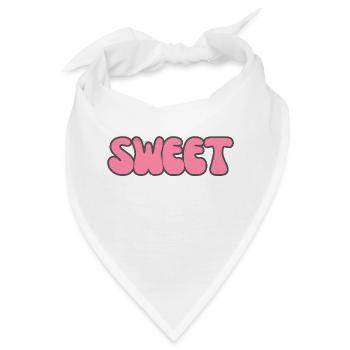 Modern Typography Cool Art Studio Brand Logo sweet - Bandana - Weiß - Vorne