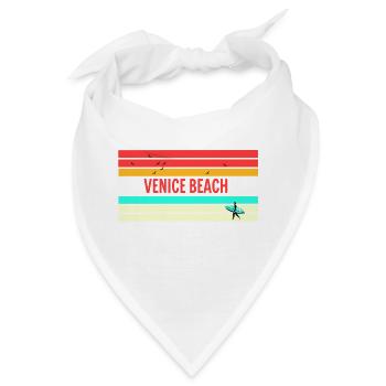 Venice Beach: Perfektes Geschenk & Souvenir! - Bandana - Weiß - Vorne