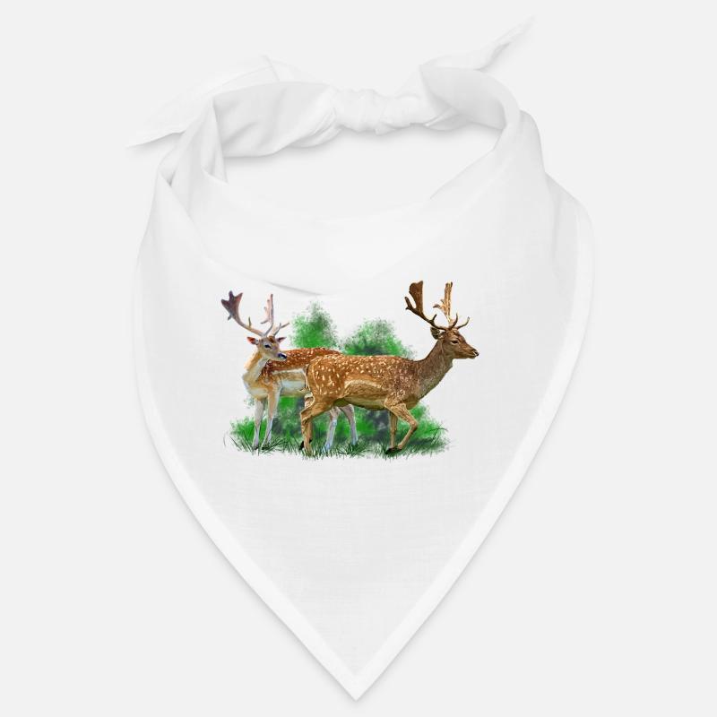 Cerfs dans le bruissement de la forêt Bandana