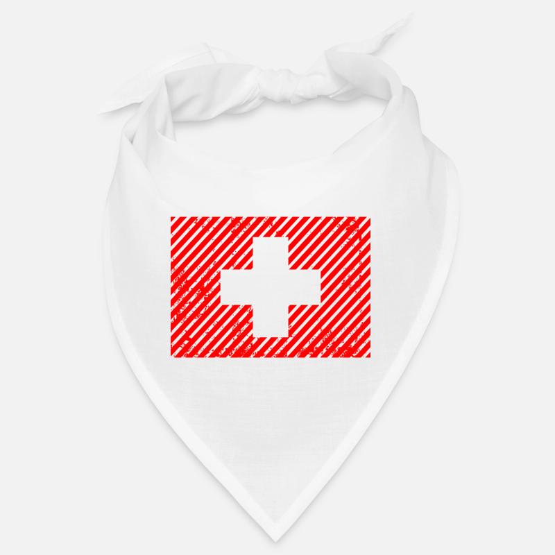 Drapeau suisse rétro Bandana