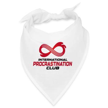 Internationaler Prokrastinationsclub - Bandana - Weiß - Vorne