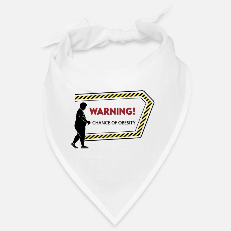 Warning: Obesity Caution Graphic Bandana