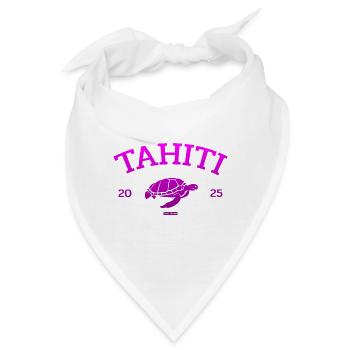 Tahiti - Turtle - French Polynesia - Schildkröte - Bandana - Weiß - Vorne