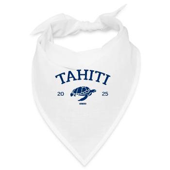 Tahiti - Turtle - French Polynesia - Schildkröte - Bandana - Weiß - Vorne