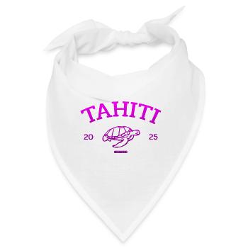 Tahiti - Turtle - French Polynesia - Schildkröte - Bandana - Weiß - Vorne
