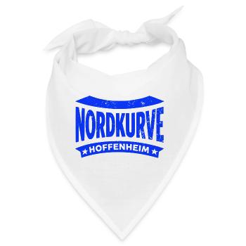 Hoffenheim Nordkurve Stadion Fan Hoodie, Shirt - Bandana - Weiß - Vorne