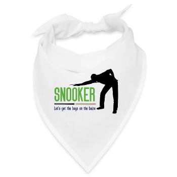 Snooker – Lasst uns die Jungs auf die Bühne bringen - Bandana - Weiß - Vorne