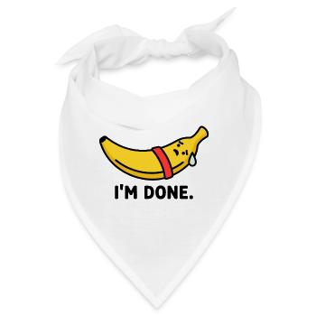 Das Workout Burnout Banana - Bandana - Weiß - Vorne