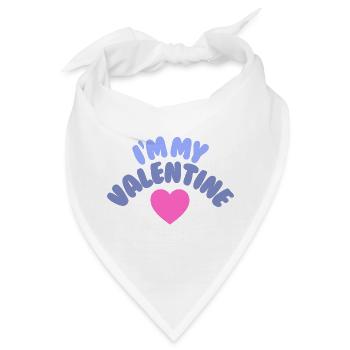 I'm my Valentine. Selflove.  - Bandana - Weiß - Vorne
