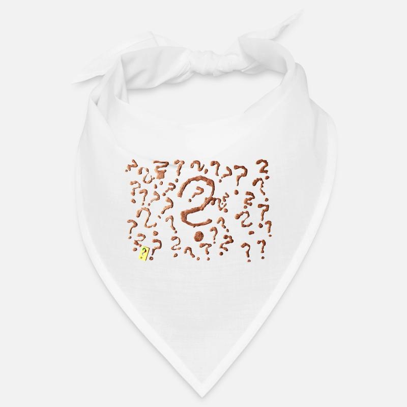 De nombreuses œuvres d’art avec points d’interrogation Bandana