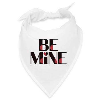 Be Mine Rote Akzente - Bandana - Weiß - Vorne