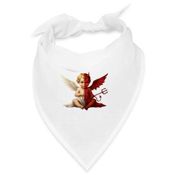 Dual Angel Devil Cherub - Bandana - Weiß - Vorne