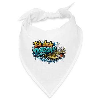 Ich dreh Dorsch Graffiti Fisch - Bandana - Weiß - Vorne