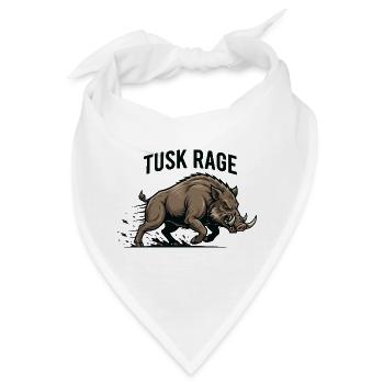 Tusk Rage Wildschweinstärke - Bandana - Weiß - Vorne