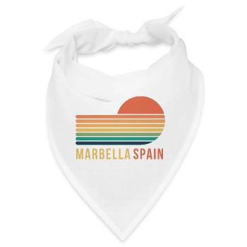 Marbella Spain - Bandana - Weiß - Vorne