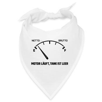 Motor Läuft Tank Leer - Bandana - Weiß - Vorne