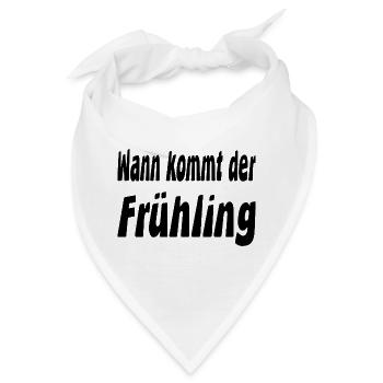 Frühling - Bandana - Weiß - Vorne