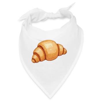 Croissant Gipfel - Bandana - Weiß - Vorne
