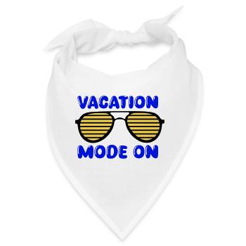 Urlaubsmodus an - Bandana - Weiß - Vorne