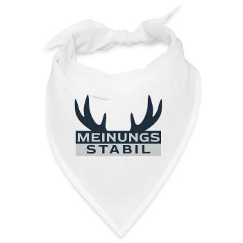 meinungsstabil Dickkopf Sturkopf Sturschädel stur - Bandana - Weiß - Vorne