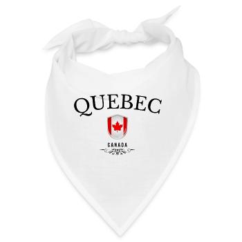 Souvenir Quebec, elegantes Design Quebec - Bandana - Weiß - Vorne