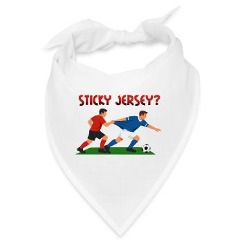 Sticky Jersey, Foul im Fußball - Bandana - Weiß - Vorne