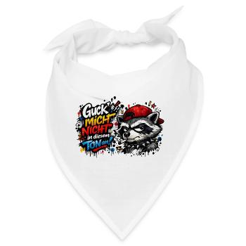 Guck mich nicht in diesem Ton an! - Bandana - Weiß - Vorne