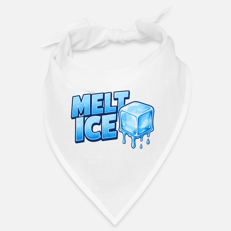 Melt Eis Eiswürfel Typo Bandana