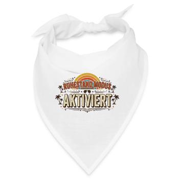 Ruhemodus Aktiviert Retro Sunset - Bandana - Weiß - Vorne