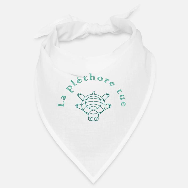 La Pléthore Tue Vert - Bandana - blanc