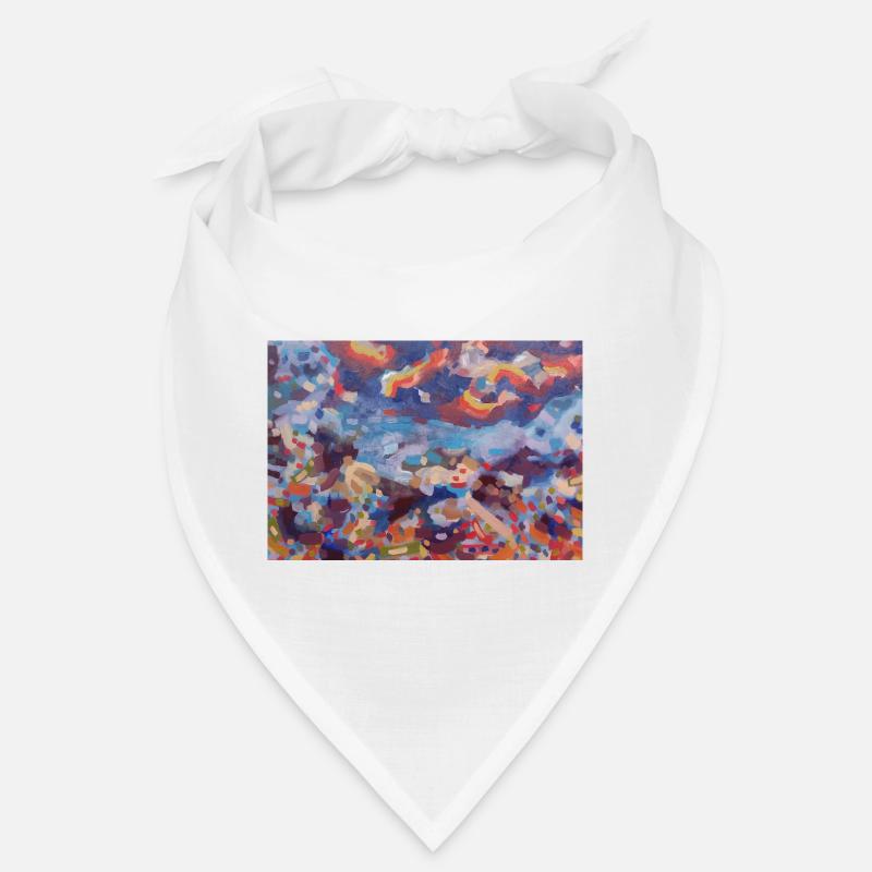 Abstraction colorée en mosaïque Bandana