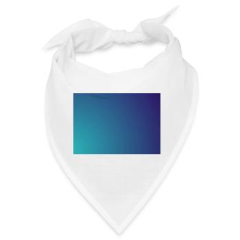 Kreisender Cyan-Violett Gradient - Bandana - Weiß - Vorne
