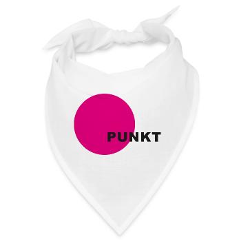 Punkt Neon Kreis - Bandana - Weiß - Vorne