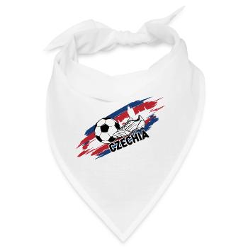 Tschechischer Fußball Tschechischer Fußballfan-Trikot - Bandana - Weiß - Vorne