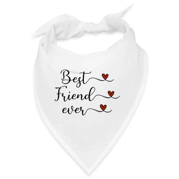 Bester Freund - Bandana - Weiß - Vorne