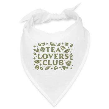 Teeliebhaberin grüne Ästhetik - Bandana - Weiß - Vorne