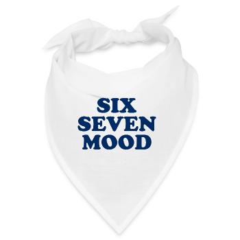 Six Seven Mood - 67 - Meme - Basketball - 6-7 - Bandana - Weiß - Vorne