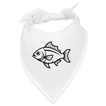 Rotschnappsfisch - Bandana - Weiß - Vorne